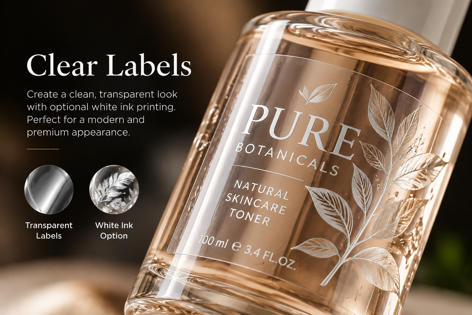 Clear Labels label finishing example