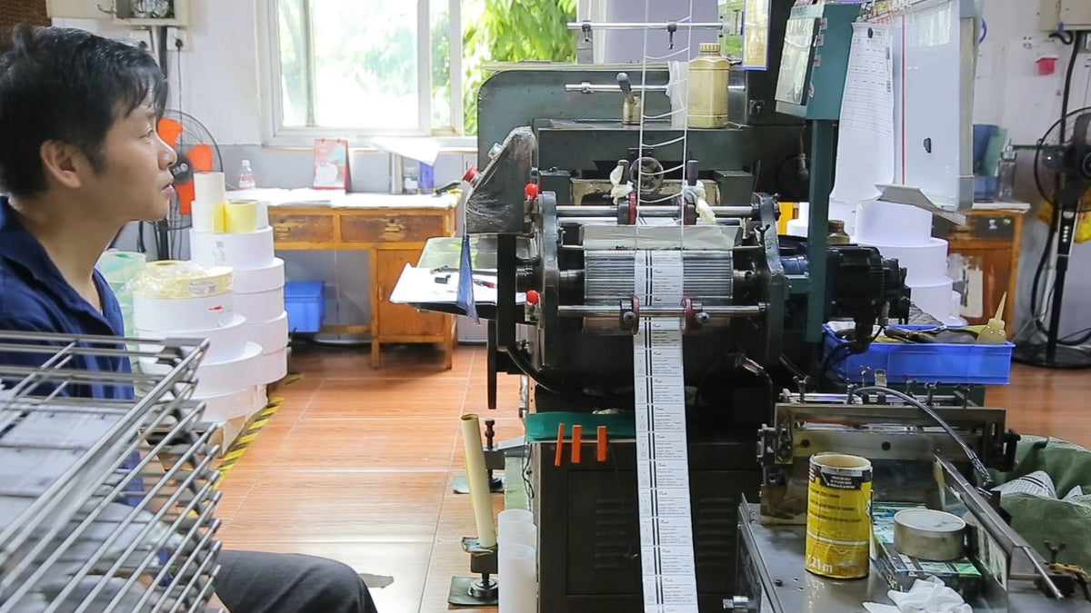 Press operator from the selected factory video